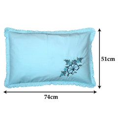 Kuber Industries Bandhej Print Breathable & Soft Cotton Pillow Cover for Sofa, Couch, Bed, Set of 4 (Sand) 54KM4123