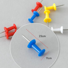Kuber IndustriesSolid color Push Pins Tacks|Heavy-Duty Notice Board Pins"200" (Multi)