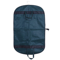 Kuber Industries Folding Blazer Cover|Non Woven Embossed Hanging Coat Cover|Transparent Window Wardrobe Organizer With Zipper (Green)