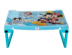 Heart Home Multiuses Mickey Mouse Print Plastic Study Desk/Laptop Table with Camparment for Home & Office (Mint Green) 52HH4108