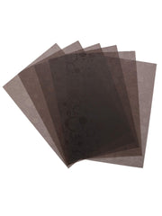 Kuber Industries 6 Pieces PVC Dining Table Place Mats (Brown) 13"x19"-CTKTC3430,Circle Design