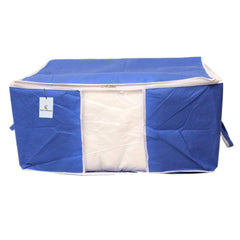 Kuber Industries 9 Piece Non Woven Underbed Storage Organiser Set, Extra Large, Royal Blue