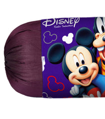 Heart Home Disney Team Mickey Bolster Cover|Polyester Bolster Cover Set|Diwan Round Bolster Pillow Covers|Luxurious Roll Masand Cover|Pack of 6 (Blue)