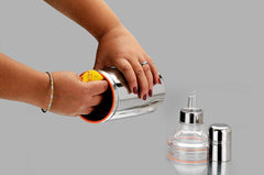 Kuber Industries Stainless Steel Oil Dispensers for Kitchen use with Sharp Finish, Slim, Stylish and Trendy Look 1 Litre (Silver) - CTKTC042590