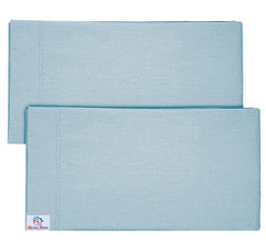 Heart Home Breathable & Soft Cotton Pillow Cover for Sofa, Couch, Bed - 29x20 Inch, Set of 4 (Blue) 52HH4046