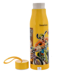 Heart Home Mickey Mouse & Friends Printed Insulated Water Bottle-600Ml (Yellow)