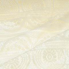 Kuber Industries Cotton 3 Seater Sofa Cover Set|Premium Cotton & Geometric Design|Pack of 2 (Cream)-CTKTC022237