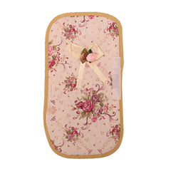 Kuber Industries Flower Design Cotton 2 Piece Fridge Handle Cover - Multicolour