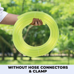 Kuber Industries Basic PVC Water Pipe 10 Meter|Multi-Utility Water Pipe for Garden, Car Cleaning & Pet Cleaning|Light Weight, & Flexible Hose Pipe for Gardening|Yellow |