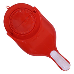 Heart Home Dumpling Maker | Plastic 2 in 1 Kitchen Dumpling Making Tool | Momos Maker Machine | Gujiya Maker | Manual Dumpling Maker | Red