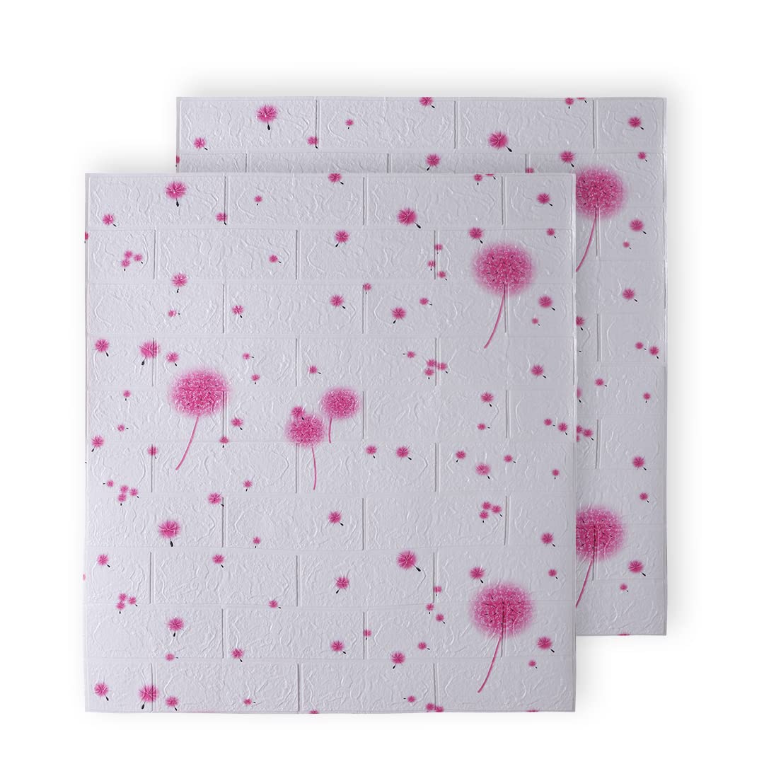 Kuber Industries Foam Brick Pattern 3D Wallpaper for Walls | Soft PE Foam| Easy to Peel, Stick & Remove DIY Wallpaper | Suitable on All Walls | Pack of 2 Sheets, 70 cm X 77 cm