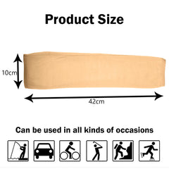 Kuber Industries Full Arm Sleeves | Cotton Summer Arm Sleeves | Protection From Sun Burns | Dust | Arm Sleeves For Women | Arm Sleeves For Men | 2 Pair | Pack of 2 | Cream