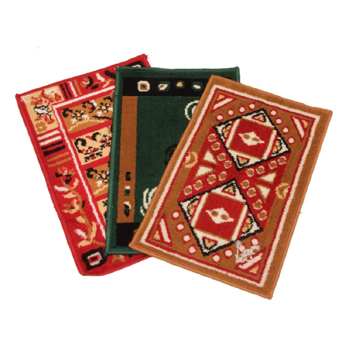 Heart Home Microfiber 3 Pieces Door Mat (Multicolour) CTHH92