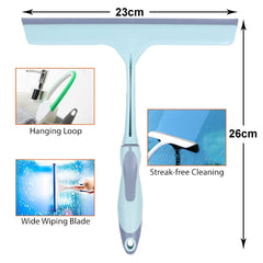 Kuber Industries Kitchen Wiper|Plastic Kitchen Slabs Wiper|Wiper for Cleaning Slabs with Detachable Handle|Ideal for Windows|Glass & Car Windshield (Green)