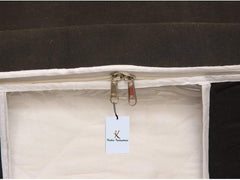 Kuber Industries 2 Piece Non Woven Underbed Storage Bag, Storage Organiser, Blanket Cover with Transparent Window, Extra Large, Black CTKTC034442