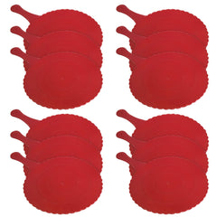 Kuber Industries Plastic Lightweight Handfan|Hath Pankha|Beejna for Natural Cooling Air Home Decor and Travel Useful, Pack of 12 (Red)