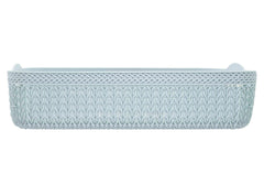 Heart Home Q-4 Designer Plastic Storage Basket For Store Fruits, Vegetables, Magazines, Cosmetics, Stationary (Blue)-50HH01572