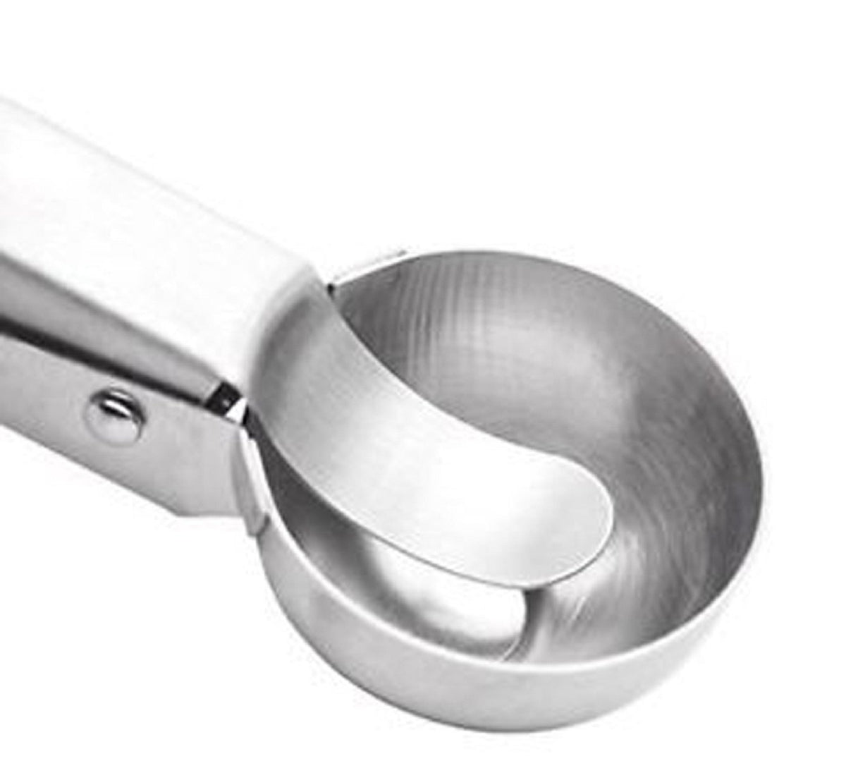 Kuber Industries ICESCOOP04 Stainless Steel Trigger Ice Cream Scoop, Silver