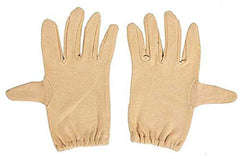 Kuber Industries Cotton 2 Piece Hand Gloves Set - Cream, Standard