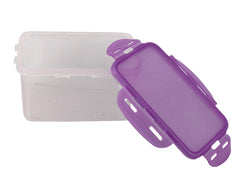 Fun Homes klick N Seal 302 Airtight Food Storage Container Kitchen Container for Storage Plastic Storage Box for Kitchen Airtight Container Storage Jar (1050ml)-Pack of 2 (Purple)-FHUNH15734