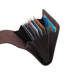 Kuber Industries Wallet for Women/Men | Card Holder for Men & Women | Leather Wallet for ID, Visiting Card, Business Card, ATM Card Holder | Slim Wallet | Button Closure, Black