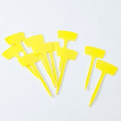 Kuber Industries Garden Tags/Plant Lables Tag|Markers lables for Garden Plant| Pack of 10 (Yellow)