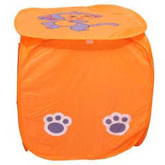 Heart Home Printed Polyster Foldable Laundry Organiser With Lid & Handles (Multicolor)-HS43HEARTH25849