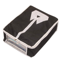 Heart Home Non Woven Shirt Cover Set of 3 Pcs,Black CTHH11836