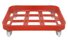 Kuber Industries 2 Pieces LPG Square Cylinder Trolley Stand with Wheels,Gas Cylinder Stands,Gas Cylinder Trolley (Red)-KUBMARTK11188