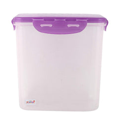 Fun Homes klick N Seal 503 Airtight Food Storage Container Kitchen Container for Storage Plastic Storage Box for Kitchen Airtight Container Storage Jar (4600ml)-Pack of 2 (Purple)-FHUNH15760