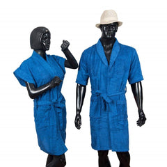 Kuber Industries Cotton 8 Piece Bathrobe Set - Blue,Free Size,KeshavKub3894