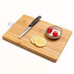 Heart Home Cutting Board|Wooden Slicing & Kitchen Chopping Board with Steel Hook for Hanging Fruits,Vegetables (Brown)