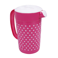Kuber Industries Plastic Drinking Water Jug 2400 ML (Pink) -CTLTC12525