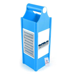 Heart Home Plastic 4 in 1 Vegetable Slicer/Potato Chips Maker Grater with 4 Sides Vegetable Choppers-Potato Chips Maker Vegetable Potato Slicer and Smooth Grip (Multi)-HEART10209
