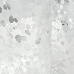 Heart Home 0.20mm 3D Stain Resistant, No Odor Clear Waterproof PVC AC Shower Curtain with Eyelets,7 Feet- Pack of 2 (Transparent)-HS_38_HEARTH21303, Tranasparent, Standard