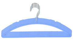 Kuber Industries 6 Pieces Non-Slip, Space Saving Plastic Closet Baby Hanger for Laundry & Everyday Use (Blue)-HS43KUBMART25703