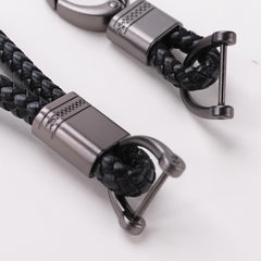 Kuber Industries Keychain/Keyring/Key Tag|Car Key Clip, Key Holder, Key Organizer|Pack of 2 (Black)