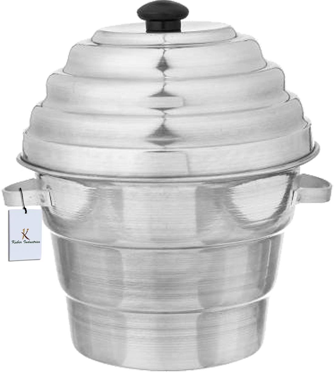 Kuber Industries Exclusive Aluminium Idli Maker Cooker with 4 Plates+ 3 Plates Steamers (2 Dhokla Plate + 1 Patra Plate), 9.5 Diameter KUBMART2152