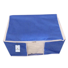 Kuber Industries 6 Piece Non Woven Underbed Storage Organiser Set, Extra Large, Royal Blue (CTSN055)