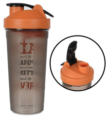 Fun Homes Protein Shaker - 800 ml for Whey Proteins, and Preworkouts, 100% Leak Proof (Orange), Standard