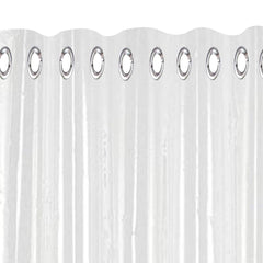 Heart Home PVC Eyelet Shower AC Door Curtain F_26_HEARTH016900, 9ft, 0.30 mm (Transparent)