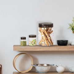 Kuber Industries Set of 24 Plastic Container Set | 1000ml, 500ml, 200ml I PET, Food Grade Plastic, 100% BPA Free | Airtight Container Set for Kitchen Storage |Small to Large, Transparent