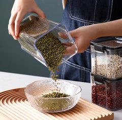 Kuber Industries Extra Large Refrigerator Storage Crisper/Fridge Container with Airtight Lid (Transparent)