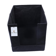 Kuber Industries 3 Piece Non Woven Shirt Stacker Wardrobe Organizer Set, Black-CTKTC31832