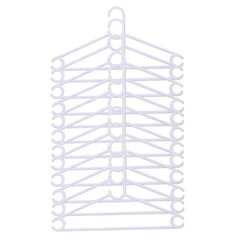 Heart Home Plastic 18 Pcs Hanger Set for Wardrobe (White) -CTLTC11027 CTHH12483