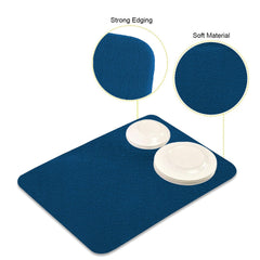 Kuber Industries Dish Dry Mat | Microfiber Drying Mat | Reversible Kitchen Drying Mat | Absorbent Mat | Kitchen Dish Dry Mat | 38x50 | Pack of 3 | Multi