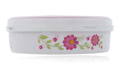 Kuber Industries Airtight Plastic Masala (Spice) Box/Dabba/Spice Organiser with Lid & 7 Containers (Pink & White)-KUBMART15535, standard