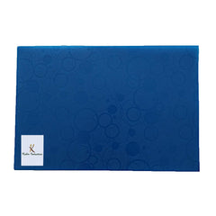 Kuber Industries Circle Design 6 Piece PVC Refrigerator Drawer Mat Set - Blue - CTKTC22359