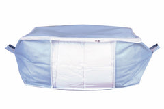 Kuber Industries 2 Piece Clothing Storage Bags|Under Bed Foldable Organizer|Blanket, Quilt, Comforter Cover (Grey)