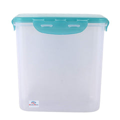 Heart Home klick N Seal 403 Airtight Plastic Square Fridge Food Storage Container (2600ml) (Green)-KUBMART15703